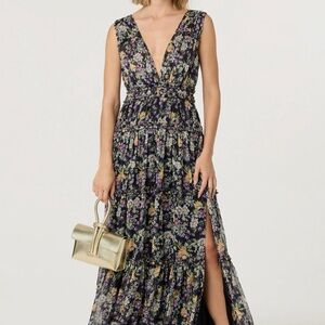 Astr Multicolor Floral Maxi Dress